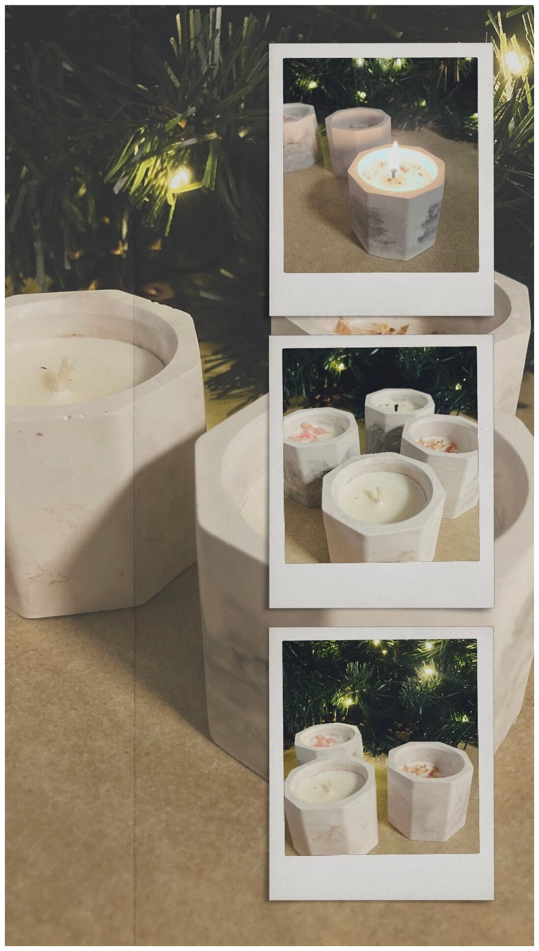 Подсвечники для свечей/декор для дома/для заливки восковых свечей - фотография № 6