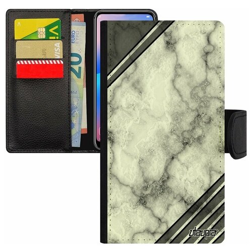 фото Чехол книжка на телефон ксиаоми ми 8 лайт оригинальный дизайн уголок узор эффект utaupia