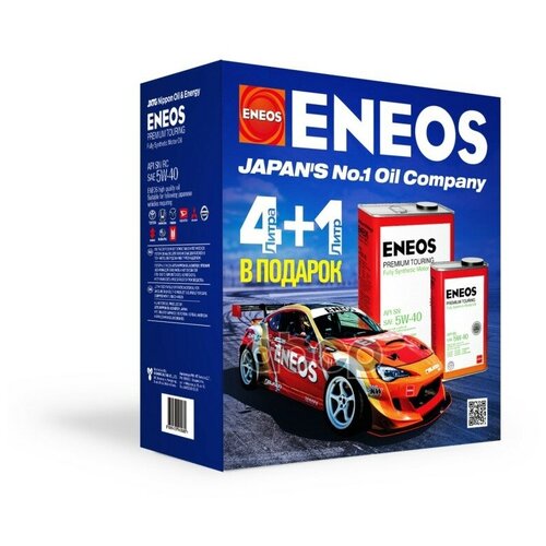ENEOS Масло моторное 5W40 синт. Premium TOURING SN (4л +1л) акция (ENEOS)