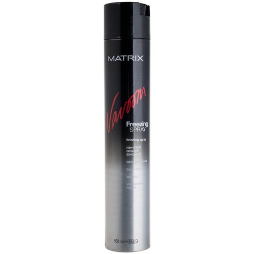 Matrix Лак-спрей Vavoom Freezing Spray Finishing Spray, сильная фиксация, 600 г, 500 мл vavoom extra full замораживающий спрей 500 мл matrix