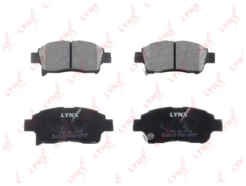 Дисковые тормозные колодки передние LYNXauto BD-7519 (1 шт.)