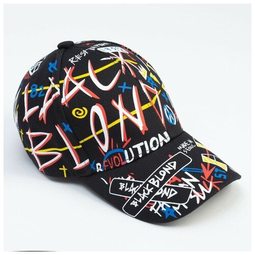 фото Кепка minaku "art" цвет чёрный, р-р 58