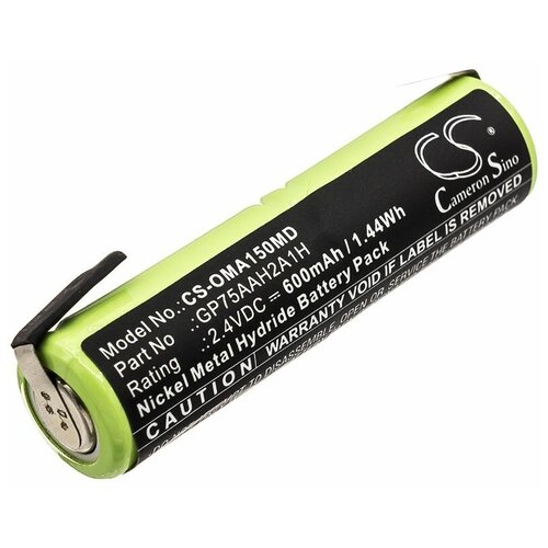 аккумулятор cameronsino cs jmm200sl для акустики clip 3 7v 600mah Аккумулятор CameronSino CS-OMA150MD для зубной щетки OMRON A1500 (GP75AAH2A1H) 600mah