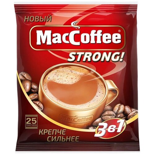 Напиток кофейный растворимый 3в1 MacCoffee Стронг 100x16г лента