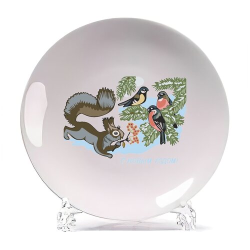 фото Тарелка coolpodarok с новым годом! ретро