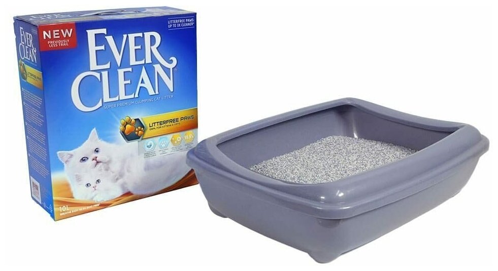 Наполнитель комкующийся Ever Clean Less Trail для длинношерстных кошек, 10кг - фото №5