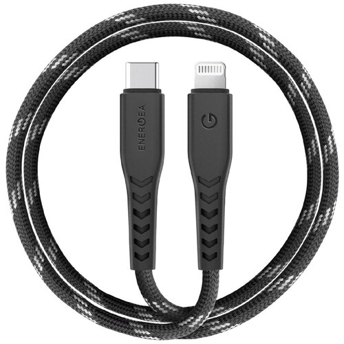 Кабель EnergEA NyloFlex USB-C - Lightning MFI C94 3 м, цвет Черный (CBL-NFCL-BLK300) кабель energea nyloflex usb to lightning с89 rhodium 1 5 м red [cbl nf red150]