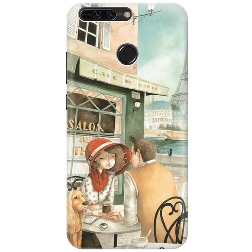 фото Re:pa накладка transparent для honor 8 pro с принтом "sweet paris"