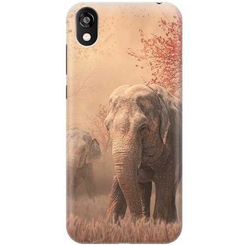 фото Силиконовый чехол на huawei y5 (2019) / honor 8s / хуавей у5 2019 / хонор 8 эс с принтом "закатный песочный слон" gosso