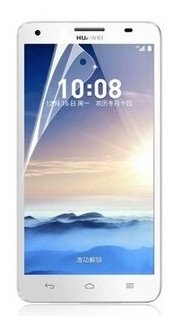 Защитная пленка MyPads (только на плоскую поверхность экрана, НЕ закругленная) для телефона Huawei Honor 3X глянцевая