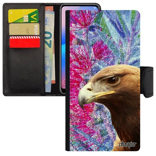 фото Защитный чехол-книжка на // galaxy s7 edge // "орел" ястреб гордый, utaupia, фуксия