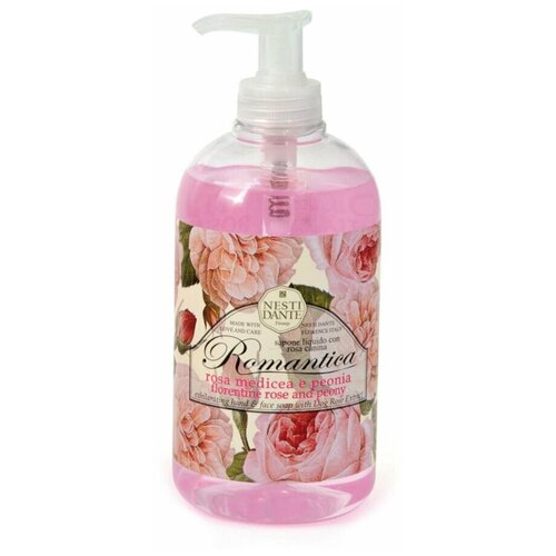 nesti dante мыло кусковое romantica florentine rose and peony 250 мл 250 г ND Жидкое мыло Florentine Rose & Peony / Флорентийская роза и пион 500 мл