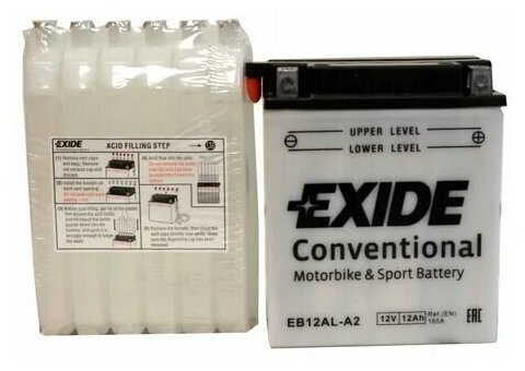  12V 12 EB12AL-A2 EXIDE 13580160 EN165  / YB12AL-A2