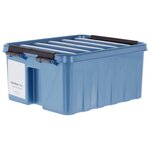 Контейнер Rox Box с крышкой 21x17x10 см 2,5 л пластик, цвет синий - изображение