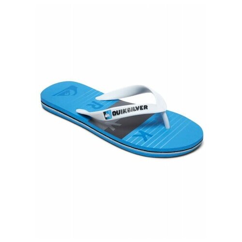 Детские Сланцы Quiksilver Molokai Word Block, Цвет голубой, Размер 27