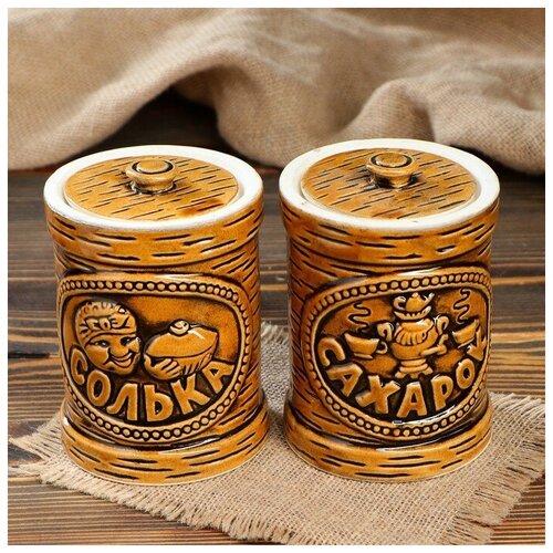 фото Набор для специй "солька и сахарок", 500 мл, 2 шт qwen