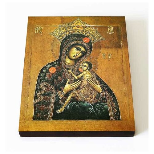 Арапетская икона Божией Матери, О Всепетая Мати, на доске 8*10 см