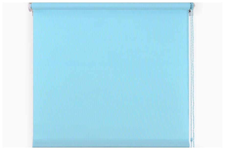 Рулонная штора Magellan Универсальная однотонная (голубой), 50х170 см - фотография № 1