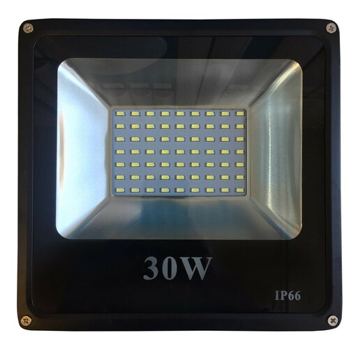 Светодиодный прожектор SMD 30W-IP65-12V PRO - Цвет свечения: Белый холодный 6000К
