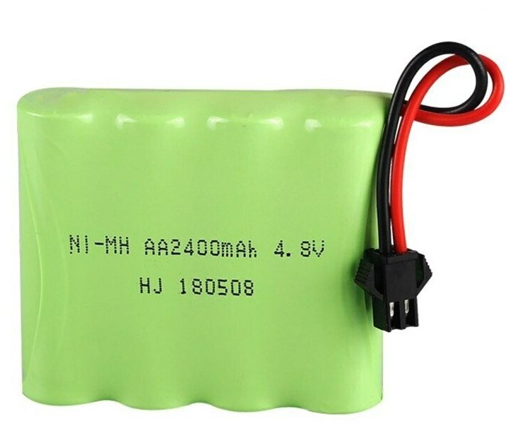 Аккумулятор Ni-Mh 4.8v AA 2400mah для радиоуправляемых игрушек, разъем YP