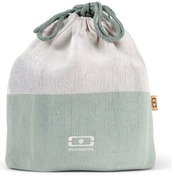 Мешочек для ланча MB Pochette L, бежевый- зеленый, 43180044, Monbento