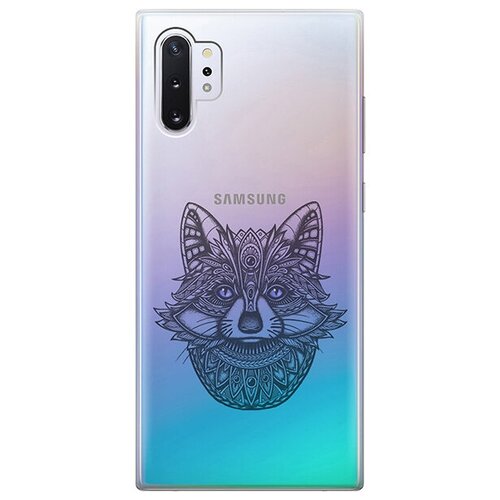 Ультратонкий силиконовый чехол-накладка для Samsung Galaxy Note 10+ с 3D принтом Grand Raccoon ультратонкий силиконовый чехол накладка для samsung galaxy note 10 с 3d принтом grand rabbit