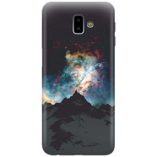 GOSSO Ультратонкий силиконовый чехол-накладка для Samsung Galaxy J6+ (2018) с принтом Горы и звезды gosso ультратонкий силиконовый чехол накладка для samsung galaxy m20 с принтом горы и звезды