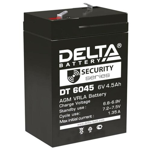 фото Аккумулятор 6в 4.5а.ч delta dt 6045 delta battery