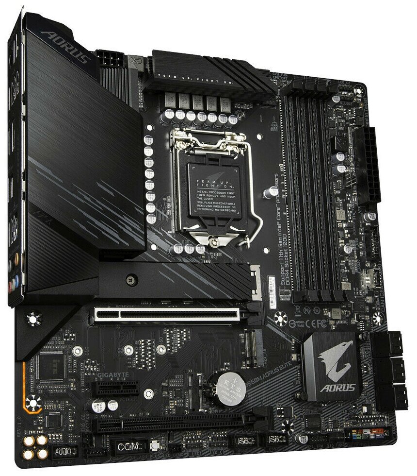 Материнская плата Gigabyte B560M AORUS ELITE Soc-1200 Intel B560 4xDDR4 mATX AC97 8ch71 25GgVGADVIHDMIDP