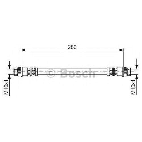 BOSCH 1987476517 Шланг торм. задн. [330 mm]