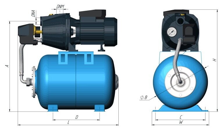 Станция автоматического водоснабжения UNIPUMP - фото №2