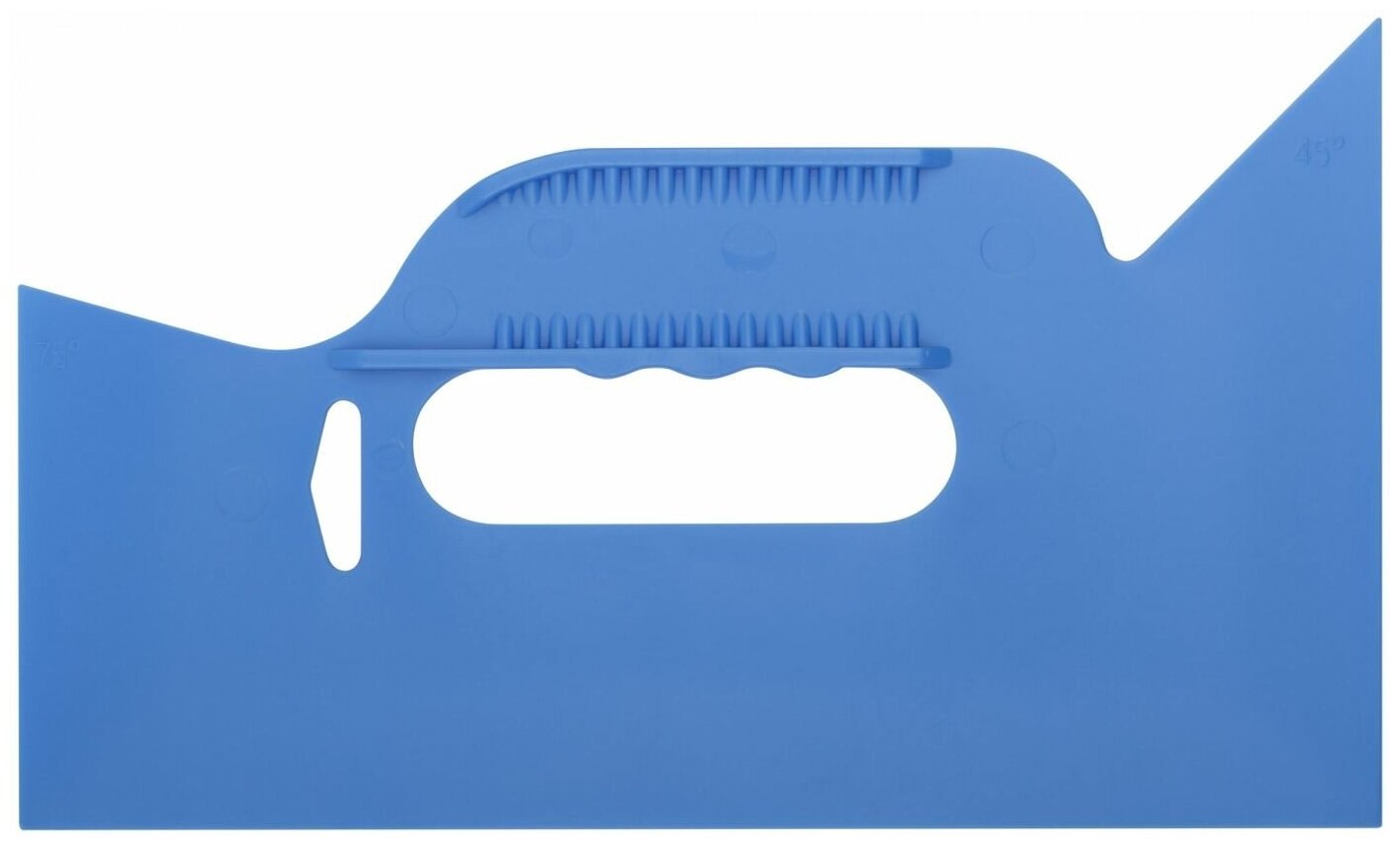 Шпатель прижимной для разглаживания обоев пластиковый синий 255 мм FIT