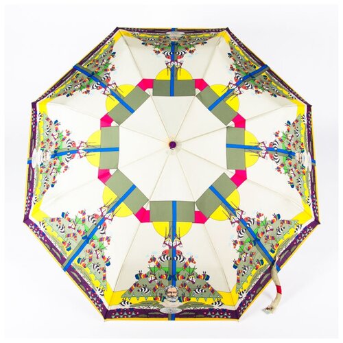 Женский зонт полный автомат Goroshek 637693-9 Писатели путешественники