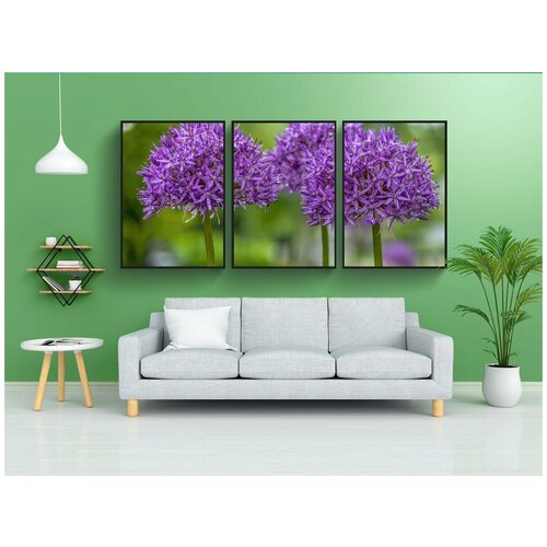 фото Набор модулных постеров для интерьера "цвести, блум, завод" 60x90 см. в тубусе, без рамки lotsprints