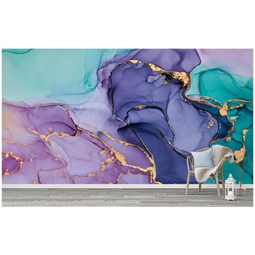 M05005 Фотообои Флизелиновые с виниловым покрытием Поверхности Мрамор Флюид 500х270 см 11500₽