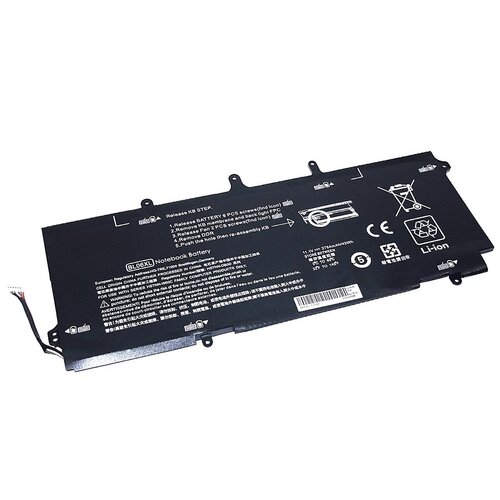 Аккумуляторная батарея для ноутбука HP EliteBook Folio 1040 (BL06-3S2P) 11.1V 42Wh OEM черная