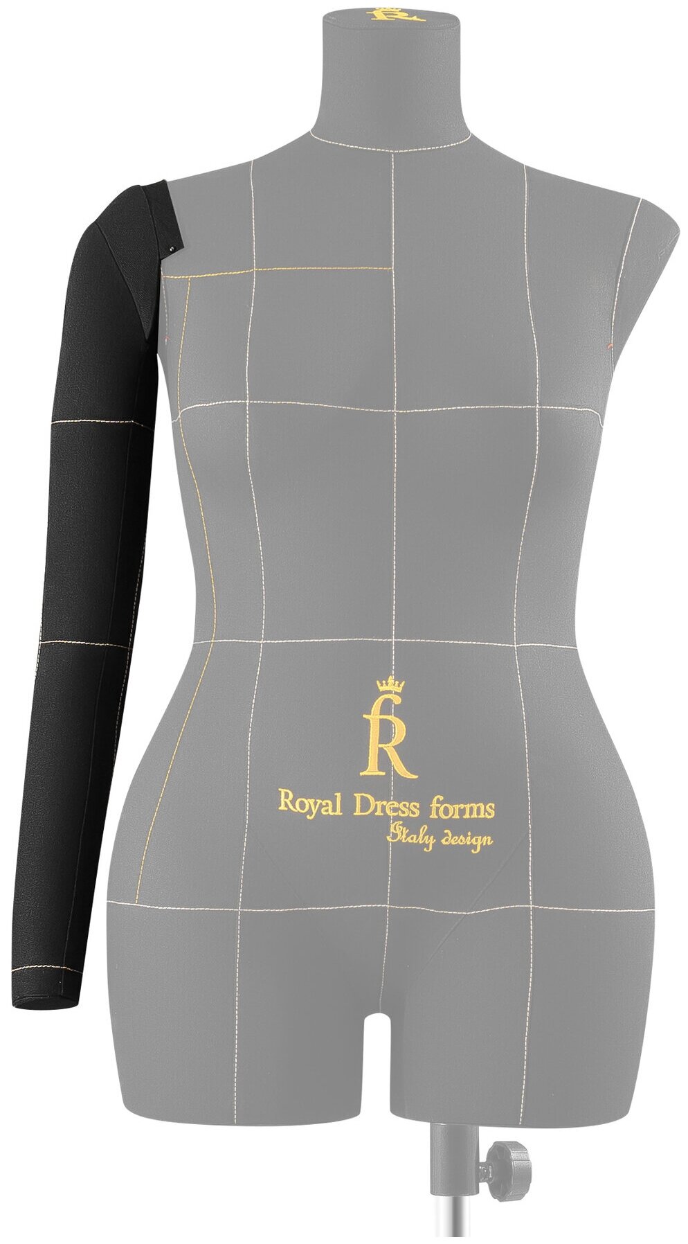 Royal Dress Forms Правая рука для манекена Моника, черная, размер 46-48