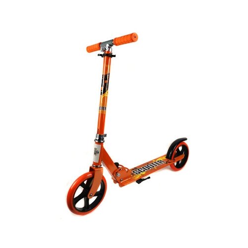 фото Самокат, 100% алюминий, колеса 200 мм pu, ручки pvc, оранжевый/самокат/самокат детский/первый самокат интэк