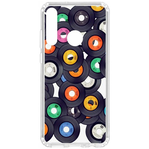 фото Чехол на huawei y6p 2020 kruche print виниловые пластинки / чехол для huawei / чехол с рисунком / чехол с принтом / чехол для хонор / чехол для хуавей / бампер на хуавей / чехол накладка для хонор / противоударная накладка для honor huawei / защита для honor / защита на huawei / cиликоновый чехол для huawei honor / пластиковый чехол на huawei / защитный чехол для honor / чехольчик / защита телефона / ударопрочный чехол кruче