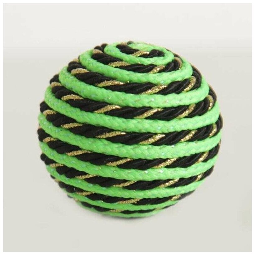 Мяч Зеленый с Люрексом для кошек 5см (2 шт)