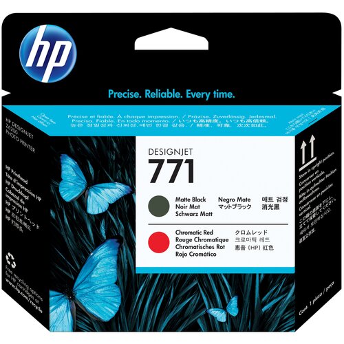 HP 771 MBk Print Head / CE017A оригинальная печатающая головка - матовый-черный + красный для принтеров HP