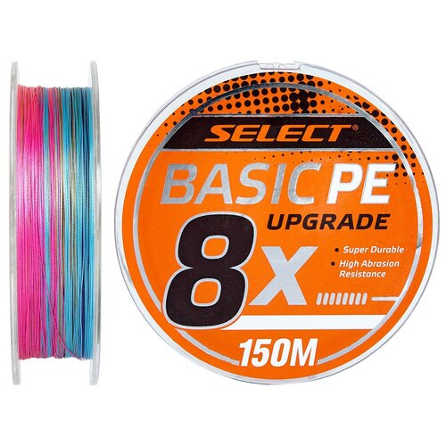 Шнур Select Basic PE 8x 150m (мультиколор) #0.8/0.12mm 14LB/6kg