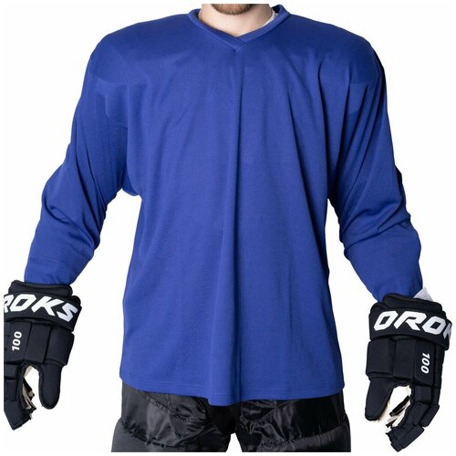 Хоккейный свитер (джерси) детский OROKS, синий, S