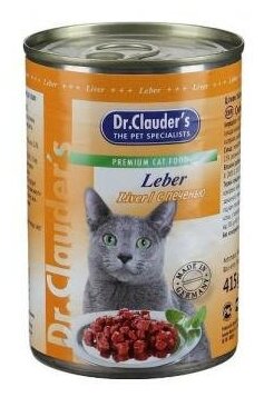 Dr. Clauder`s 415 г консервы для кошек печень