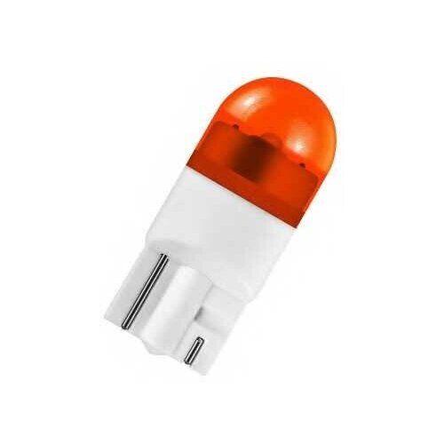 фото Лампа светодиодная osram w5w (w2.1x9.5d) led premium amber 2000k, 2шт, 12v, 2855ye-2бл