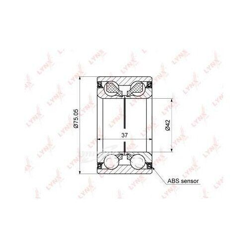 фото Lynxauto wb1218 подшипник ступицы, комплект