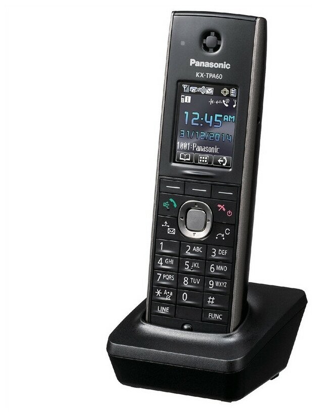 Дополнительная трубка Dect Panasonic KX-TPA60RUB черный для KX-TGP600