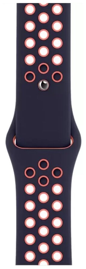 Спортивный ремешок Apple Sport Band Blue Black/Bright Mango для Apple Watch Nike 42-44-45-49mm MG3X3ZM/A