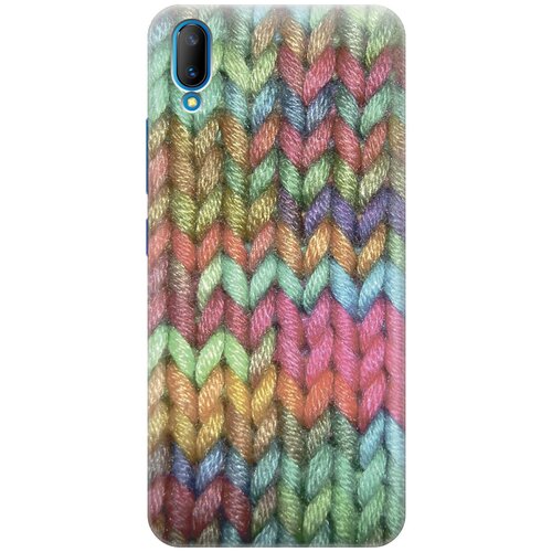 фото Силиконовый чехол на vivo v11 / виво в11 с принтом "разноцветная вязка gosso