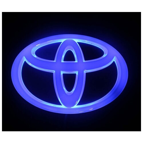 4D логотип Toyota (Синий 12 x 8)